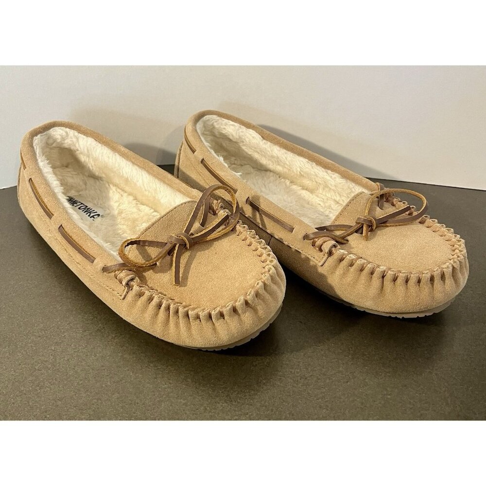 Minnetonka Casual Comfort Moccasins Women’s 9M Brown Suede Model 4052
